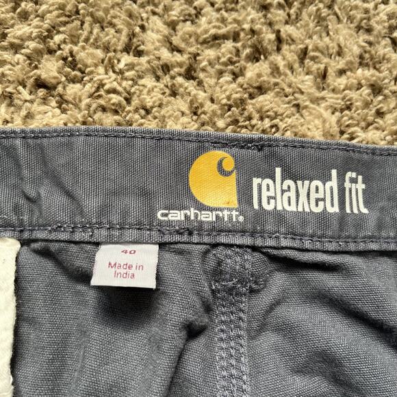 Carhartt Cargo Short Men 40 Blue Utility Outdoor Tactical Workwear Construction - Picture 4 of 10